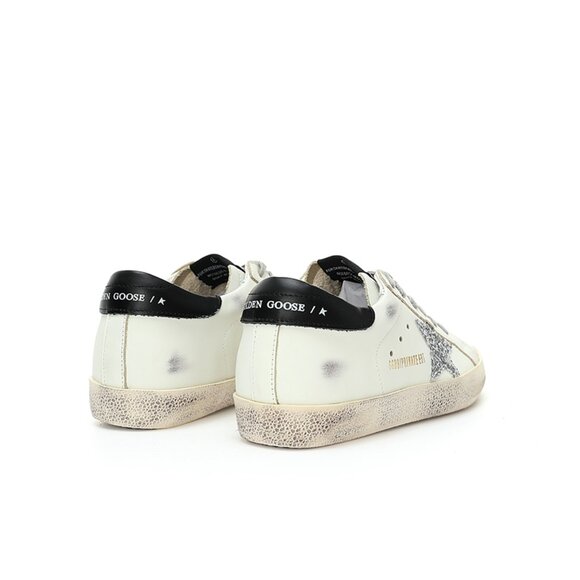 Golden Goose Super - Star Mens Low - Top Black Heel Panel Sneakers - Picture 7 of 8